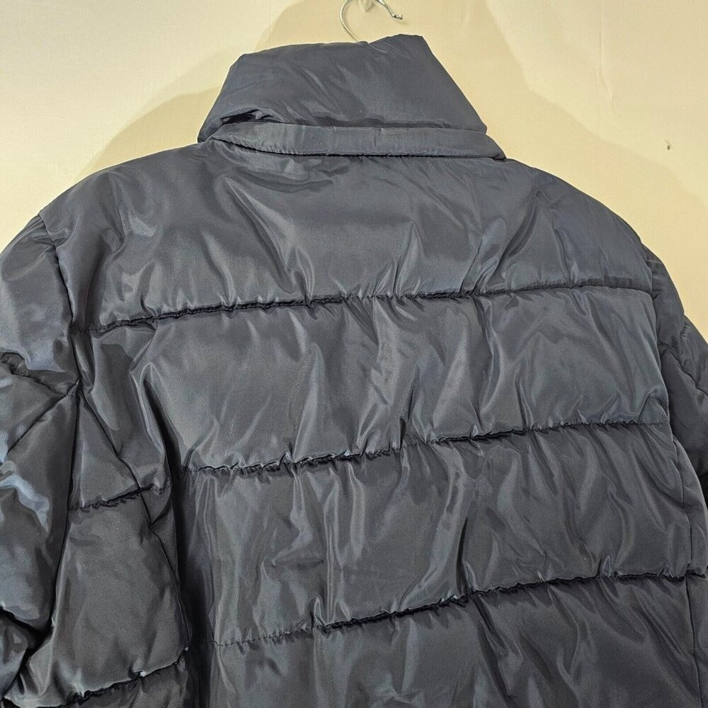 Tommy Hilfiger Puffer Jacket Blue Womens XL Full Zip Pockets Insulated Coat - Picture 11 of 12
